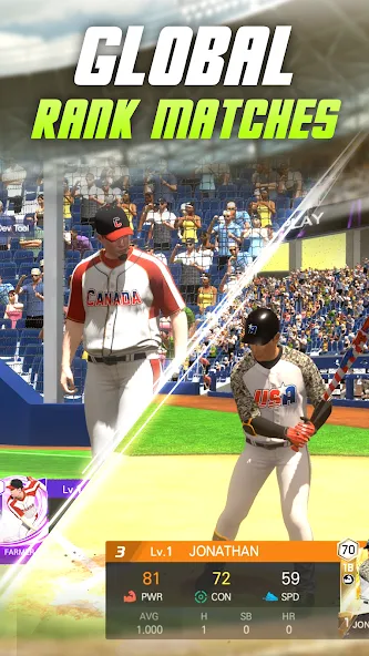 Baseball Play: Real-time PVP (Бейсбольная игра) [МОД: Бесконечные деньги, Монеты и Мега MOD] Screenshot 2