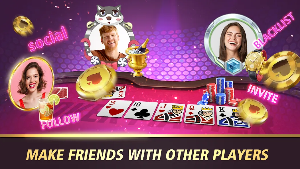 Poker Master Texas Holdem 2024 (Покер Мастер) [МОД: Меню, Бесконечные монеты и Открытые уровни] Screenshot 1
