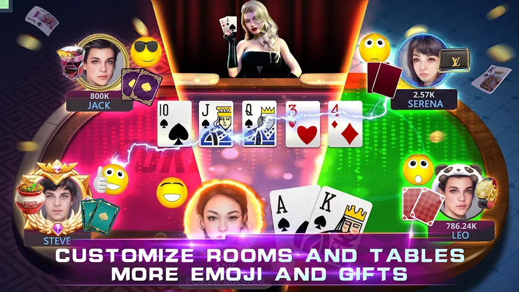 Poker Master Texas Holdem 2024 (Покер Мастер) [МОД: Меню, Бесконечные монеты и Открытые уровни] Screenshot 5