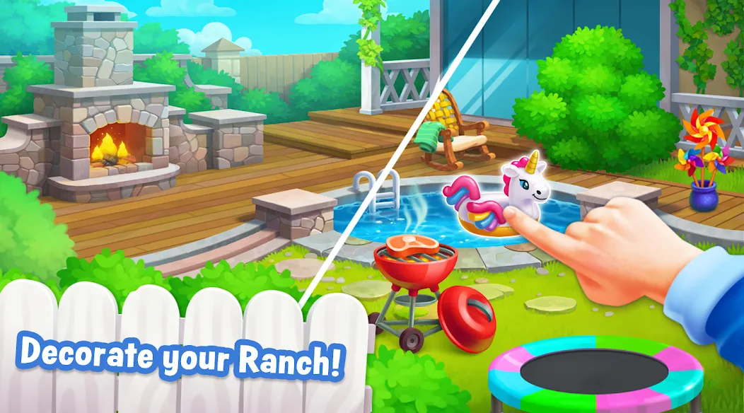 Ranch Adventures: Amazing Matc [МОД: Меню, Бесконечные монеты и Открытые уровни] Screenshot 1