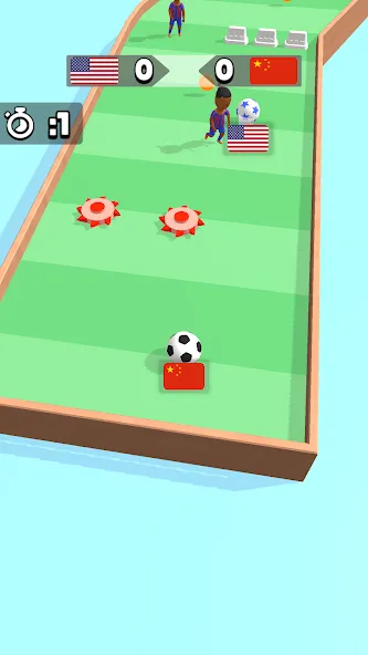Soccer Dash (окер Даш) [МОД: Много денег, Монет и Все открыто] Screenshot 2