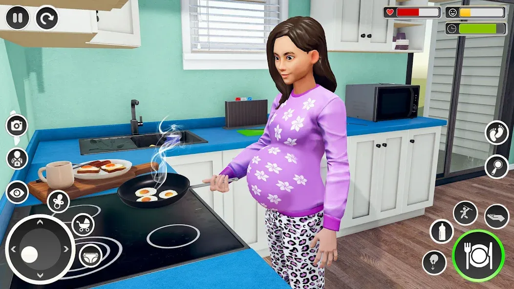 Pregnant Mom Simulator Games [МОД: Меню, Бесконечные монеты и Открытые уровни] Screenshot 1