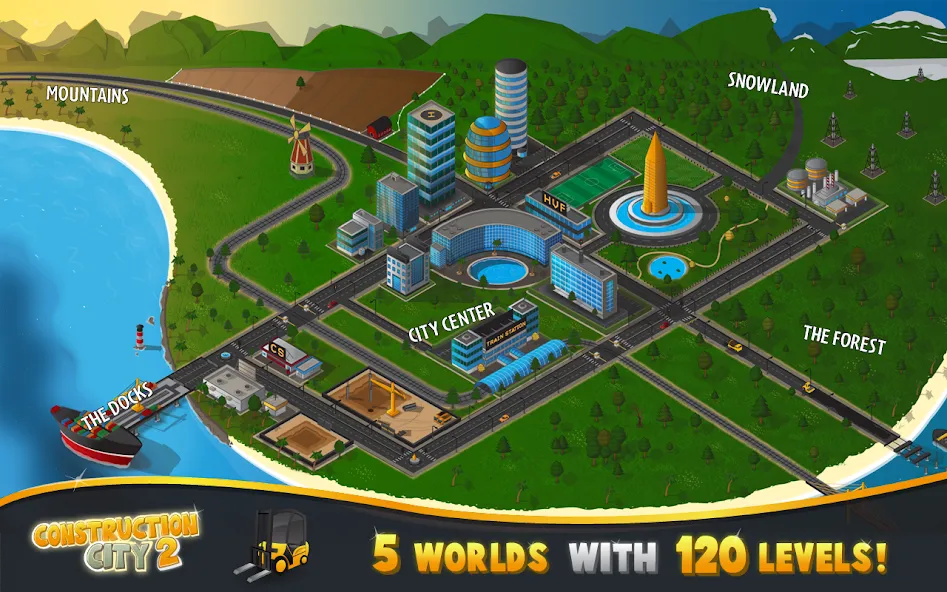 Construction City 2 (Конструкцион Сити 2) [МОД: Деньги, Монеты и Меню MOD] Screenshot 3