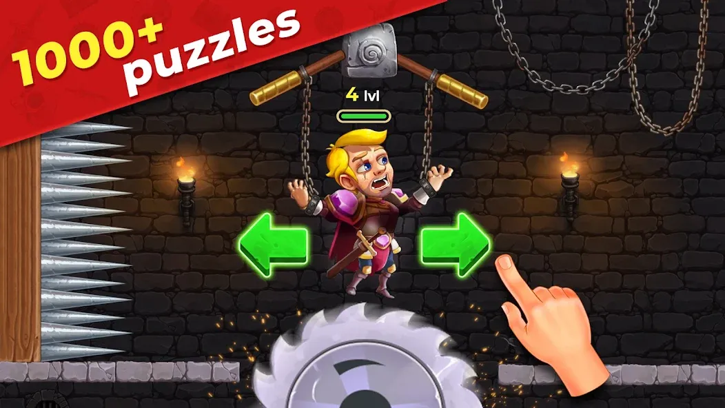 Mr. Knight: Pin Puzzles [МОД: Меню, Бесконечные монеты и Открытые уровни] Screenshot 1