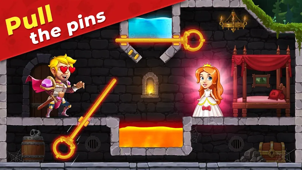 Mr. Knight: Pin Puzzles [МОД: Меню, Бесконечные монеты и Открытые уровни] Screenshot 4
