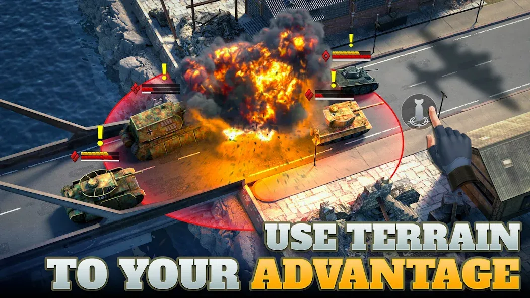 Tanks Charge: Online PvP Arena (Танковая атака) [МОД: Бесконечные деньги, Монеты и Мега MOD] Screenshot 2
