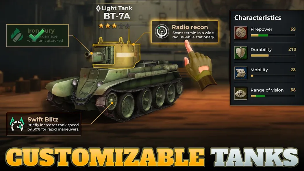 Tanks Charge: Online PvP Arena (Танковая атака) [МОД: Бесконечные деньги, Монеты и Мега MOD] Screenshot 5