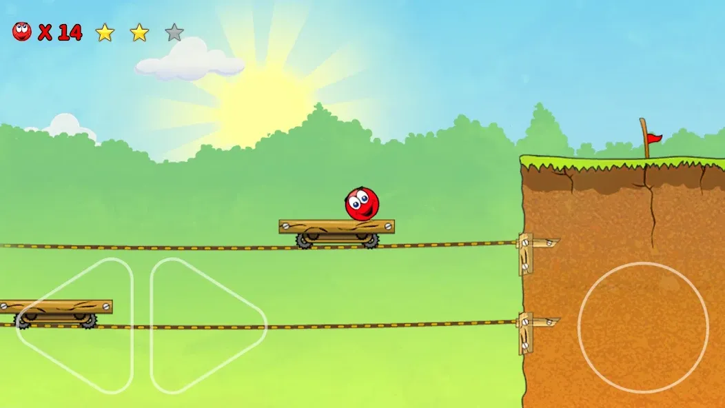 Red Ball 3: Jump for Love! Bou (Ред Болл 3) [МОД: Бесконечные деньги, Монеты и Мега MOD] Screenshot 1