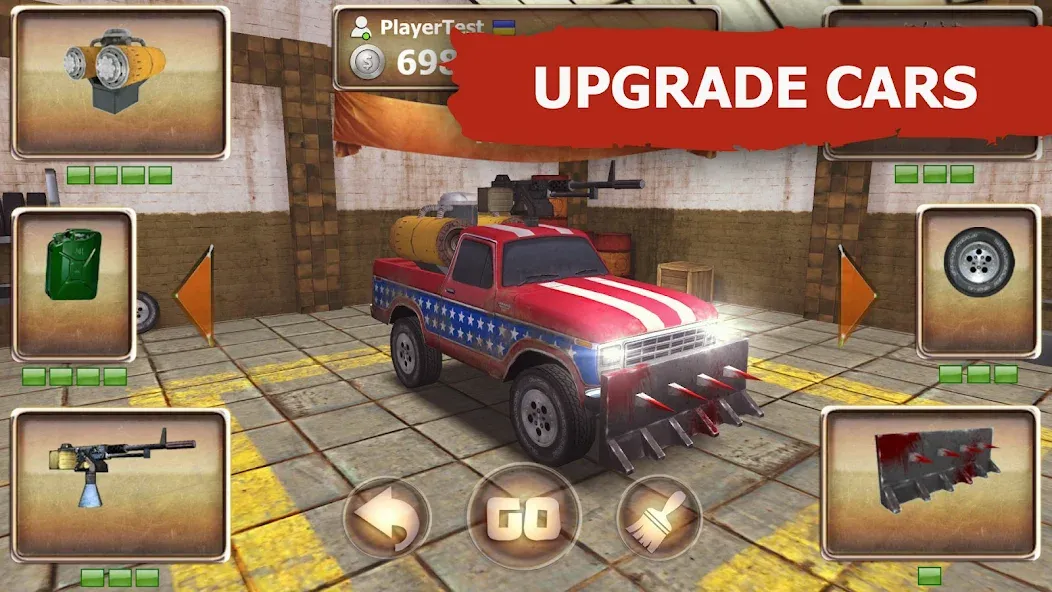 Zombie Derby (Зомби Дерби) [МОД: Много монет, Открытые уровни и Мега MOD] Screenshot 2