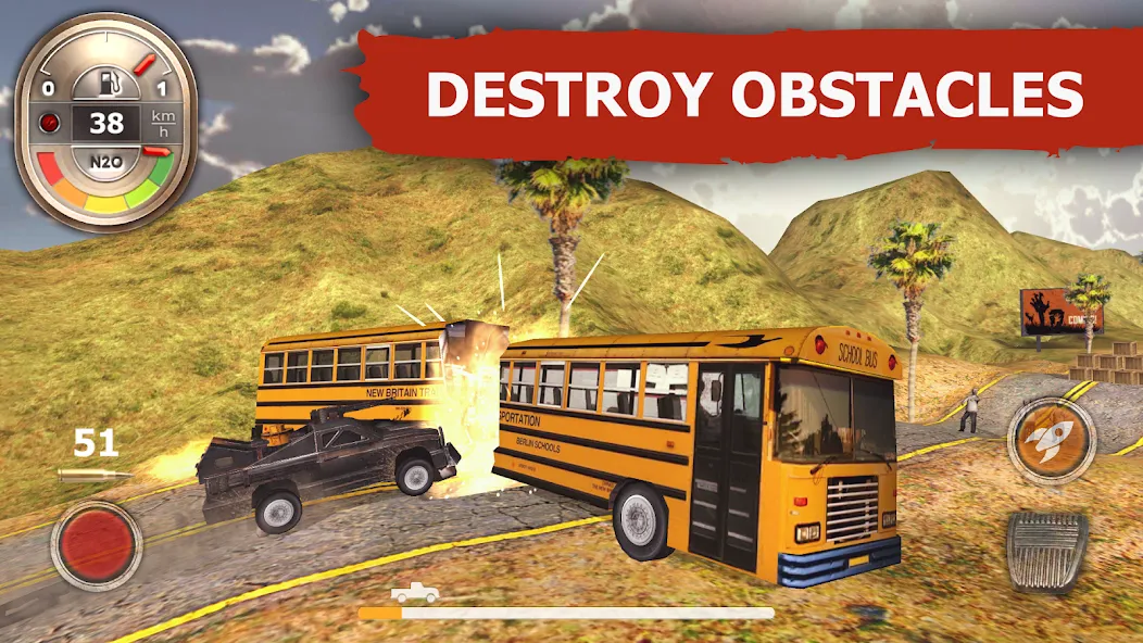 Zombie Derby (Зомби Дерби) [МОД: Много монет, Открытые уровни и Мега MOD] Screenshot 4