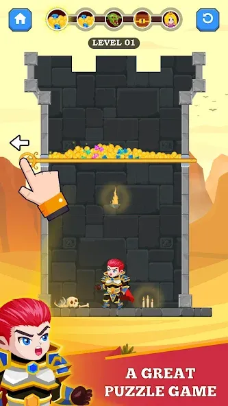 Hero Rescue (Герой Спасения) [МОД: Много денег, Монет и Все открыто] Screenshot 1