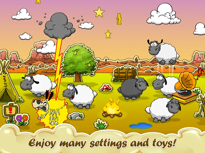 Clouds & Sheep [МОД: Много монет, Открытые уровни и Мега MOD] Screenshot 3