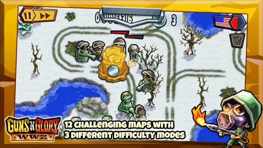 Guns'n'Glory WW2 [МОД: Все открыто, Дополнительные деньги и Меню MOD] Screenshot 3