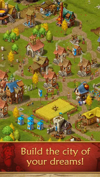 Townsmen [МОД: Много монет, Открытые уровни и Мега MOD] Screenshot 2