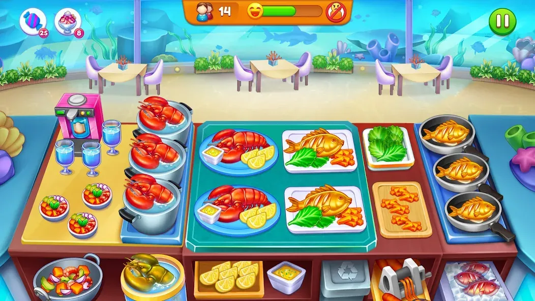 Cooking Restaurant Food Games [МОД: Бесконечные деньги, Монеты и Мега MOD] Screenshot 4
