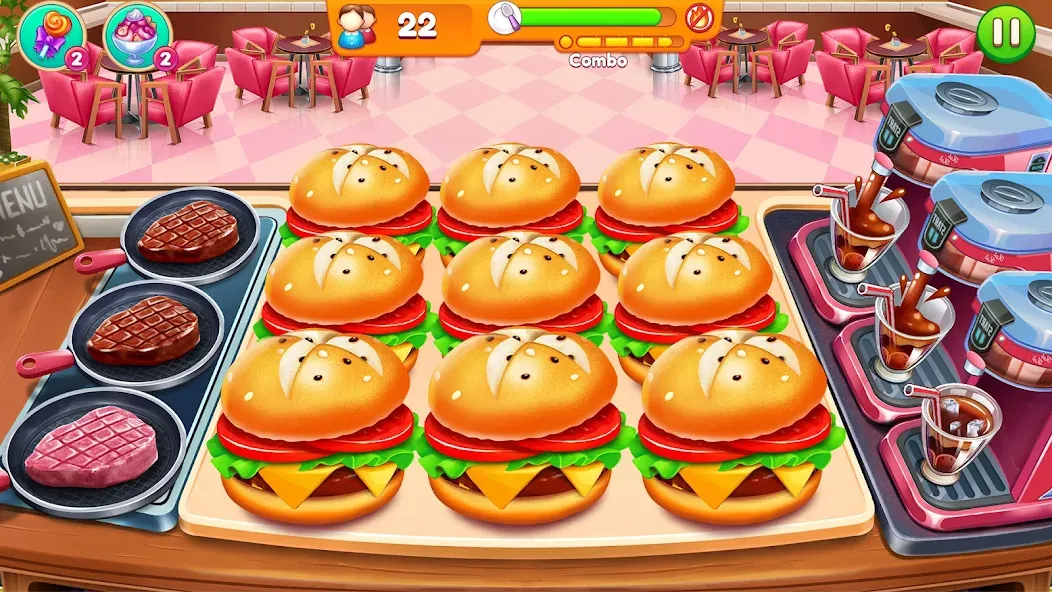 Cooking Restaurant Food Games [МОД: Бесконечные деньги, Монеты и Мега MOD] Screenshot 5