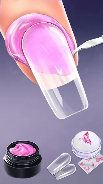 Nail Salon Fashion Makeup Game [МОД: Меню, Бесконечные монеты и Открытые уровни] Screenshot 1