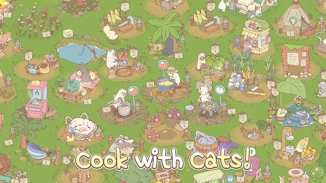Cats & Soup - Cute Cat Game [МОД: Много монет, Открытые уровни и Мега MOD] Screenshot 2
