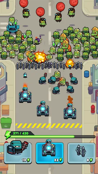 Police vs Zombie: Zombie City (Полиция против зомби) [МОД: Много денег, Монет и Все открыто] Screenshot 1