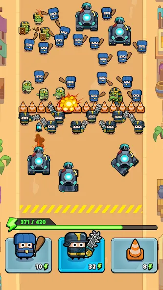Police vs Zombie: Zombie City (Полиция против зомби) [МОД: Много денег, Монет и Все открыто] Screenshot 2