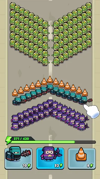 Police vs Zombie: Zombie City (Полиция против зомби) [МОД: Много денег, Монет и Все открыто] Screenshot 3