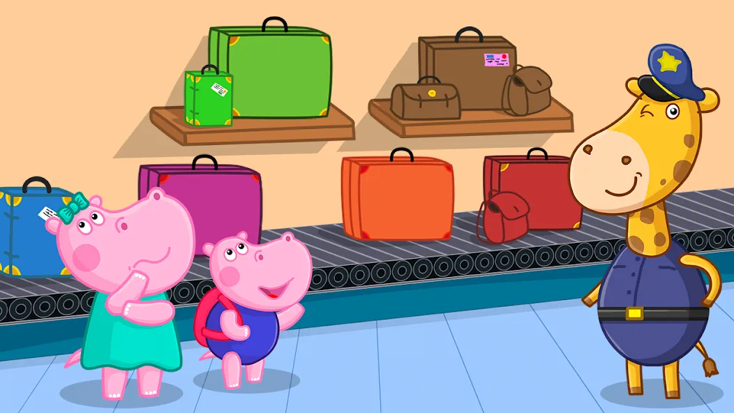 Hippo: Airport Profession Game [МОД: Бесконечные деньги, Монеты и Мега MOD] Screenshot 2