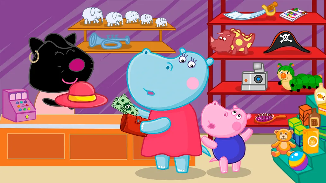 Hippo: Airport Profession Game [МОД: Бесконечные деньги, Монеты и Мега MOD] Screenshot 5
