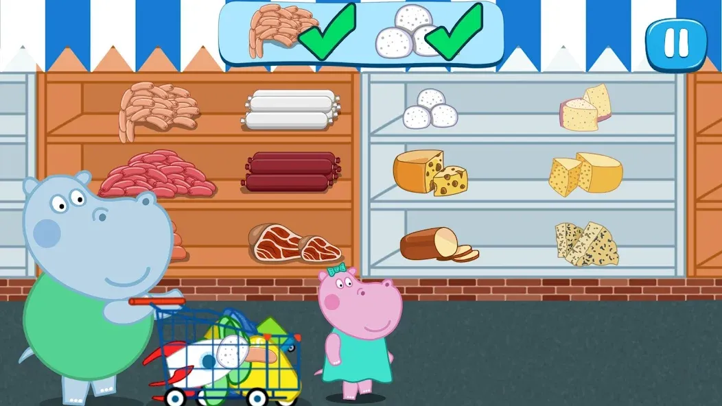 Kids Supermarket: Shopping [МОД: Много монет, Открытые уровни и Мега MOD] Screenshot 3