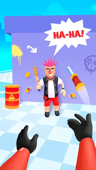 Hit Master 3D - Knife Assassin (Хит Мастер 3Д) [МОД: Много монет, Открытые уровни и Мега MOD] Screenshot 1