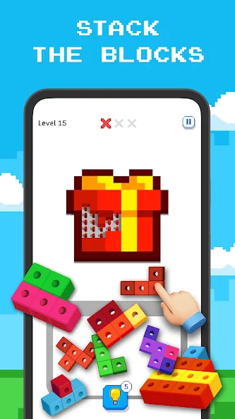 Blockin' Color - Block Puzzle [МОД: Все открыто, Дополнительные деньги и Меню MOD] Screenshot 1