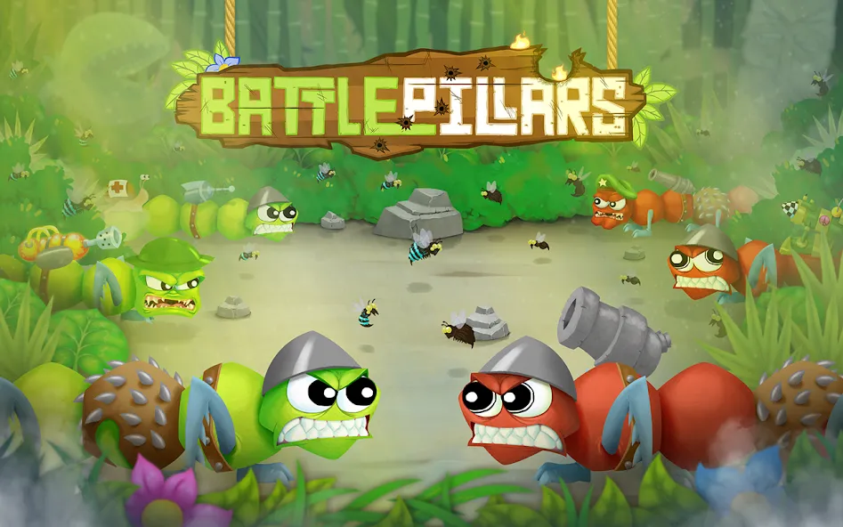 Battlepillars Multiplayer PVP [МОД: Много монет, Открытые уровни и Мега MOD] Screenshot 1
