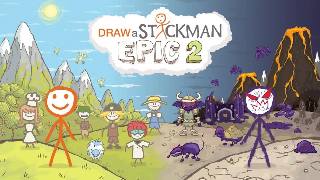 Draw a Stickman: EPIC 2 (Дроу э Стикман) [МОД: Деньги, Монеты и Меню MOD] Screenshot 1