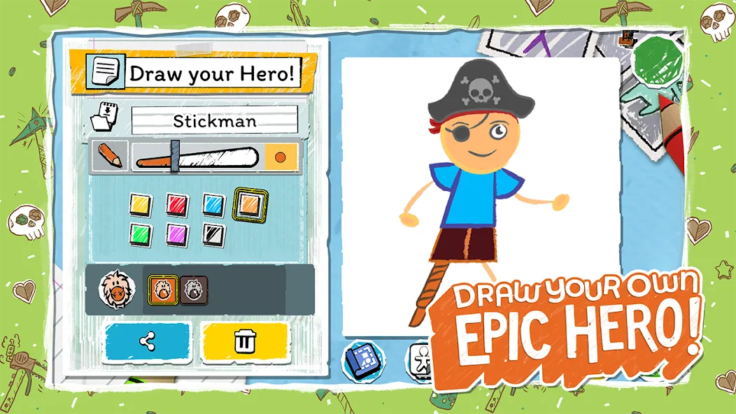 Draw a Stickman: EPIC 3 (Нарисуй палочного человечка) [МОД: Бесконечные деньги, Монеты и Мега MOD] Screenshot 1