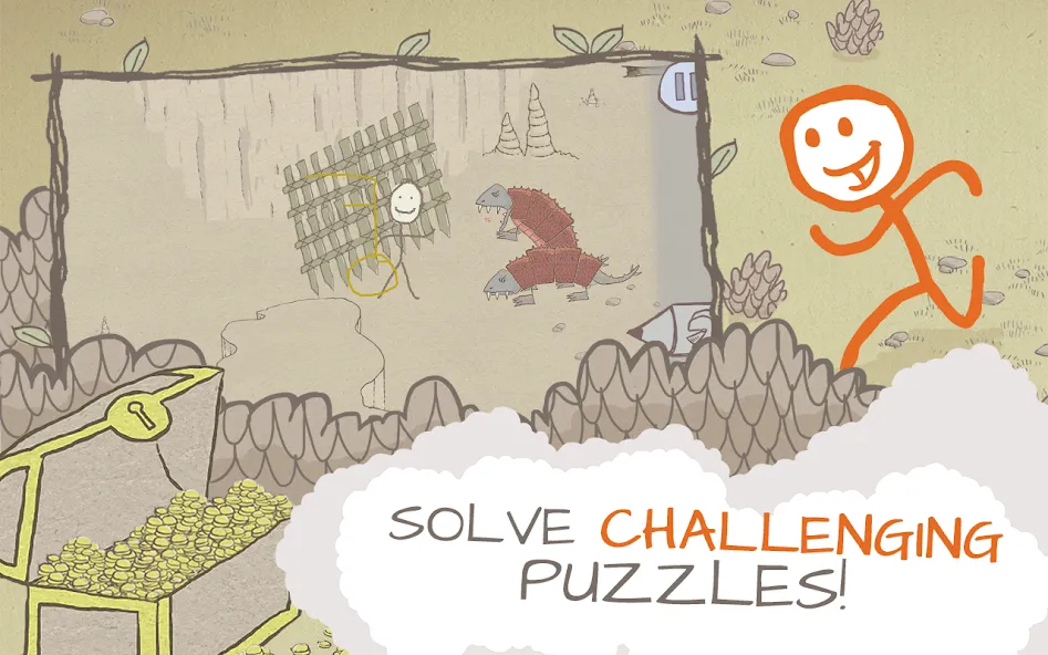 Draw a Stickman: EPIC Free (Нарисуй палочного человечка) [МОД: Много монет, Открытые уровни и Мега MOD] Screenshot 5