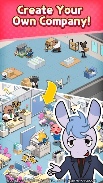 Aggretsuko : Match 3 Puzzle (Аггретсуко) [МОД: Все открыто, Дополнительные деньги и Меню MOD] Screenshot 3