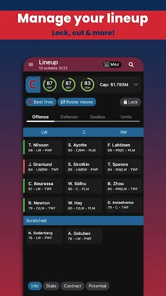 Hockey Legacy Manager 23 (Хоккей Легаси Менеджер 23) [МОД: Много монет, Открытые уровни и Мега MOD] Screenshot 1