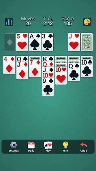 Classic Solitaire - Klondike (Солитер Клондайк Классик) [МОД: Много денег, Монет и Все открыто] Screenshot 3