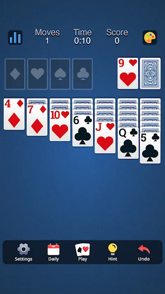 Classic Solitaire - Klondike (Солитер Клондайк Классик) [МОД: Много денег, Монет и Все открыто] Screenshot 4