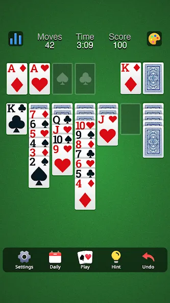 Classic Solitaire - Klondike (Солитер Клондайк Классик) [МОД: Много денег, Монет и Все открыто] Screenshot 5