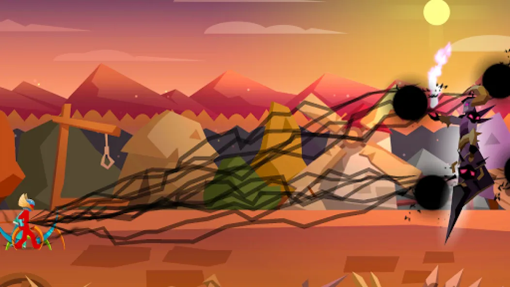 Stick Fight: Shadow Archer (Стк Файт) [МОД: Много монет, Открытые уровни и Мега MOD] Screenshot 3