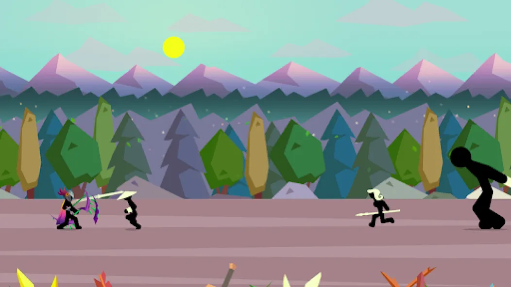 Stick Fight: Shadow Archer (Стк Файт) [МОД: Много монет, Открытые уровни и Мега MOD] Screenshot 4