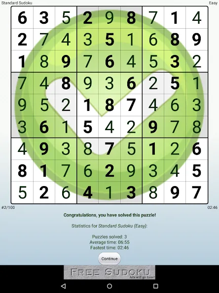 Droidoku - Andoku Puzzle (Дроидоку) [МОД: Меню, Бесконечные монеты и Открытые уровни] Screenshot 3