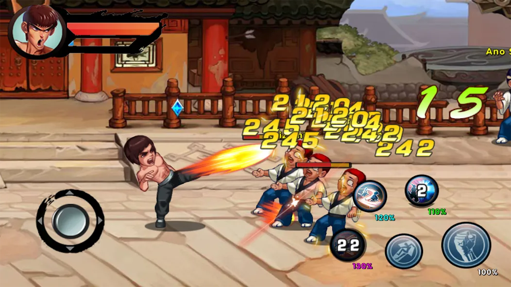 Kung Fu Attack: Final Fight (Кунгфу Атака) [МОД: Много монет, Открытые уровни и Мега MOD] Screenshot 1