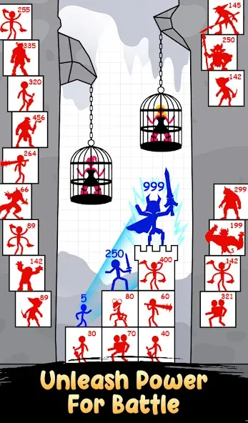 Stick Hero: Tower Defense (тик Хиро) [МОД: Бесконечные деньги, Монеты и Мега MOD] Screenshot 2