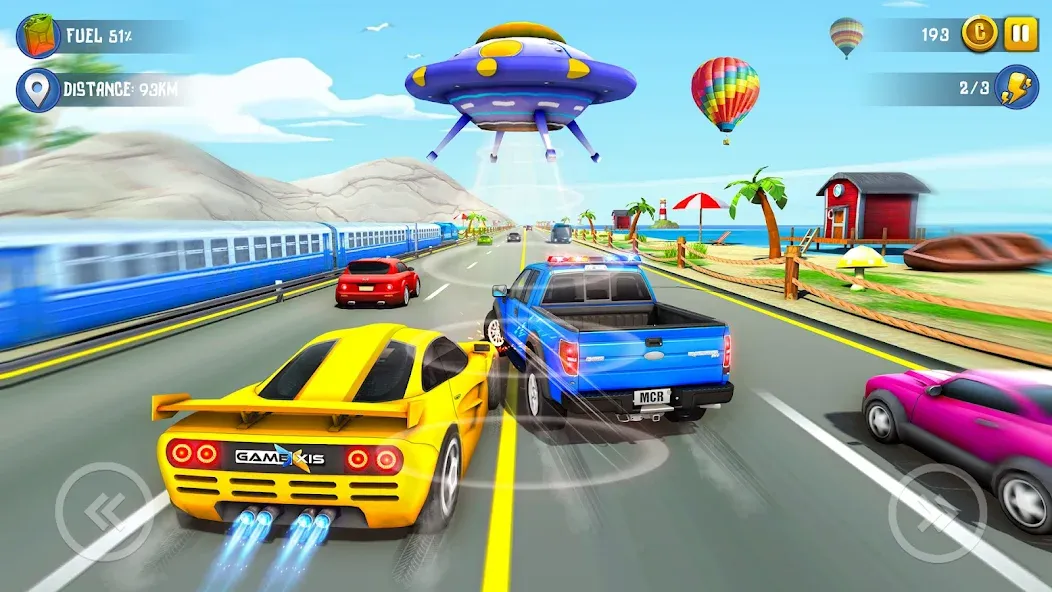 Mini Car Racing Game Legends [МОД: Меню, Бесконечные монеты и Открытые уровни] Screenshot 2