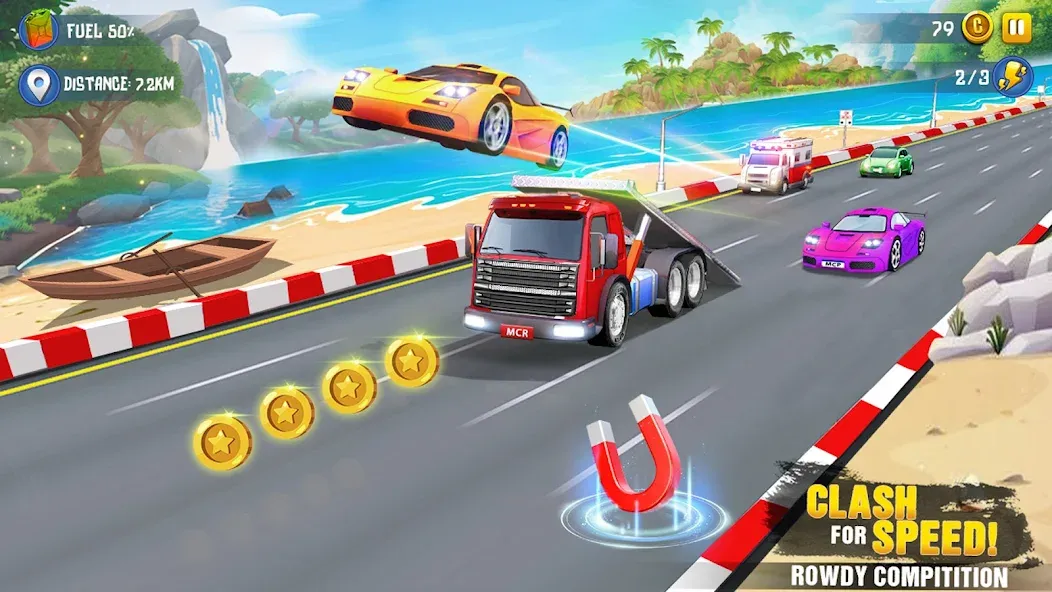 Mini Car Racing Game Legends [МОД: Меню, Бесконечные монеты и Открытые уровни] Screenshot 3