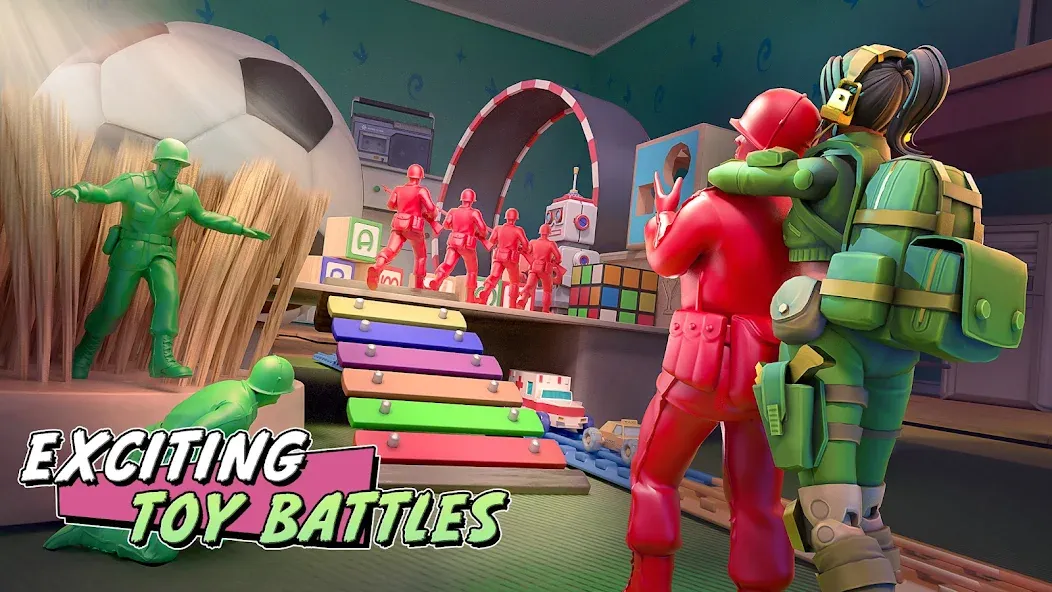 TOY WARS (Арми Мен Страйк) [МОД: Все открыто, Дополнительные деньги и Меню MOD] Screenshot 1