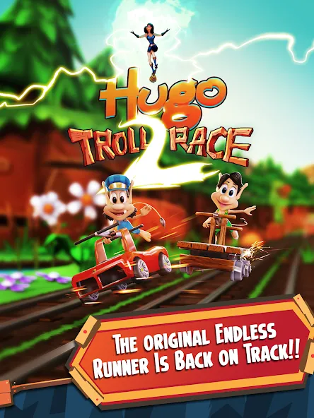 Hugo Troll Race 2: Rail Rush (Хуго Тролл Гонка 2) [МОД: Деньги, Монеты и Меню MOD] Screenshot 5