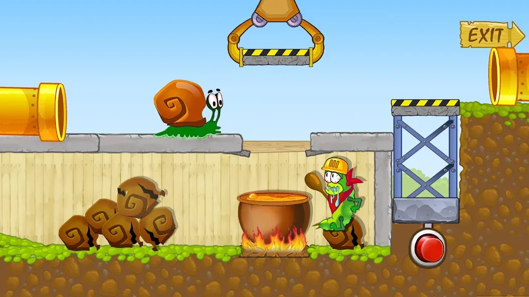 Snail Bob 1: Adventure Puzzle [МОД: Много денег, Монет и Все открыто] Screenshot 1