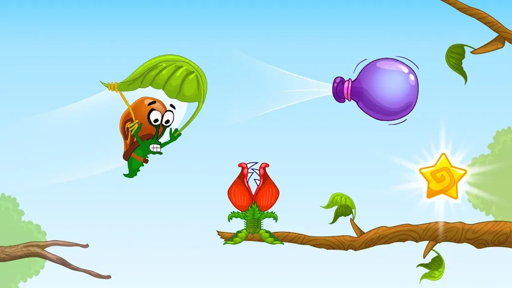 Snail Bob 1: Adventure Puzzle [МОД: Много денег, Монет и Все открыто] Screenshot 2